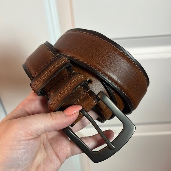 Men’s Genuine Leather Size 42 Brown Belt